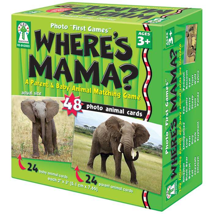 Wheres Mama Game By Carson Dellosa