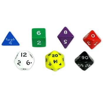 Jumbo Polyhedral Dice Set Of 7 By Koplow Games
