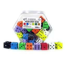 1&quot; Foam Dot Dice 50/Tub, KOP10936