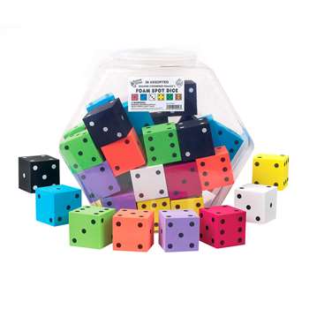 2&quot; Foam Dot Dice 36/Tub, KOP10946