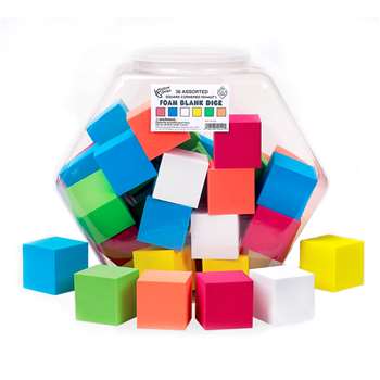 2&quot; Foam Blank Dice 36/Tub, KOP12421