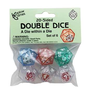 20 Sided Double Dice By Koplow Games