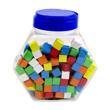 16Mm Foam Dice Tub Of 200 Assorted Color Blank By Koplow Games