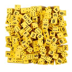 5/8&quot; Yellow Foam Dice with Spots/Num, KOP18924