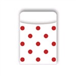 Library Pockets Red & White Dots Pick A Pocket, LAS1212L