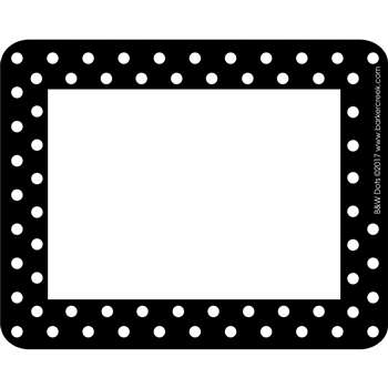 Remember Me. Name Tags Black Dots By Barker Creek Lasting Lessons