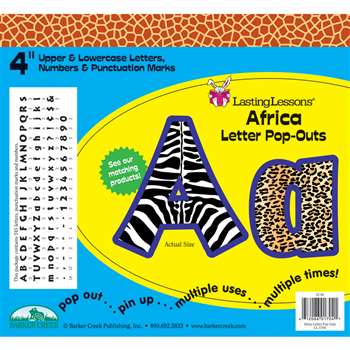 Africa Letter Pop-Outs By Barker Creek Lasting Lessons