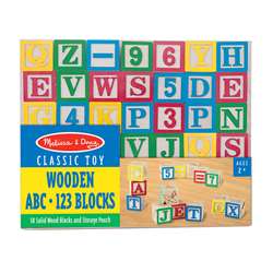 Wooden Abc/123 Blocks By Melissa & Doug