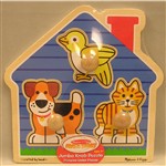 House Pets Jumbo Knob Puzzle By Melissa & Doug