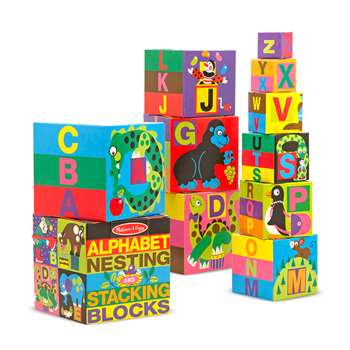 Alphabet Nesting & Stacking Blocks By Melissa & Doug