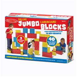 Deluxe Jumbo Cardboard Blocks 40 Pc By Melissa & Doug
