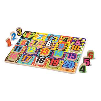 Jumbo Numbers Chunky Puzzle By Melissa & Doug