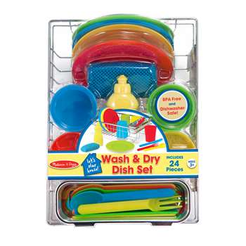 Lets Play House Wash & Dry Dish Set, LCI4282