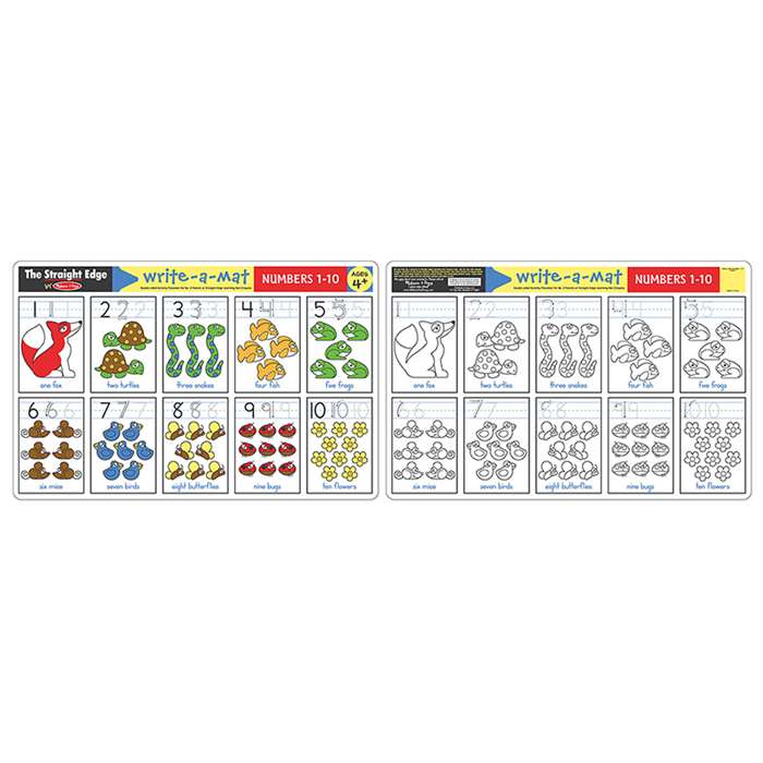 Numbers 1-10 Write A Mat 6Pk By Melissa & Doug