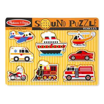 Vehicles Sound Puzzle By Melissa & Doug