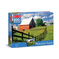 500 Pc Bucolic Barn Cardboard Jigsaw, LCI9032