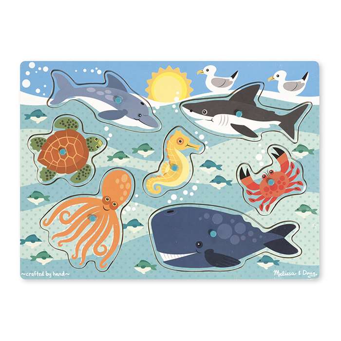 Sea Creatures Peg Puzzle, LCI9055