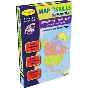 Map Skills North America Interactive Whiteboard Software By Milliken Lorenz Educational Press