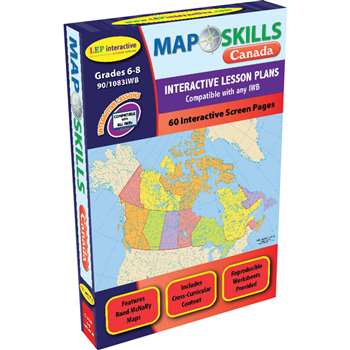 Map Skills Canada Interactive White Board Software By Milliken Lorenz Educational Press