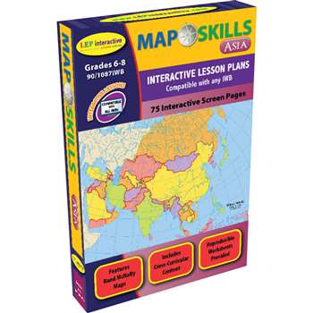 Map Skills Asia Interactive Whiteboard Software By Milliken Lorenz Educational Press