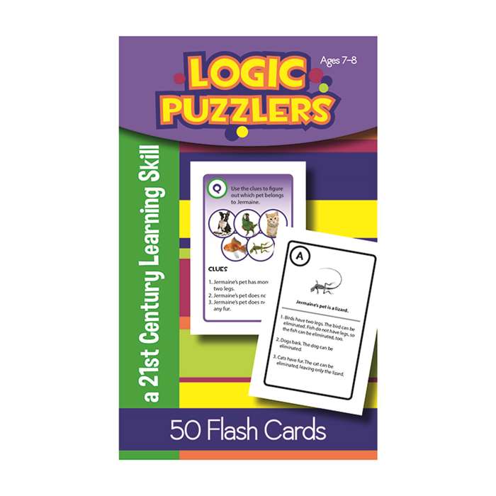 Logic Puzzlers Flash Cards Gr 2, LEP901101LE