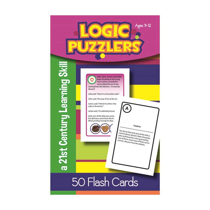 Logic Puzzlers Flash Cards Gr 6, LEP901105LE