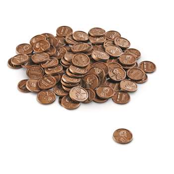 Play Money Pennies 100/Pk Plastic By Learning Resources
