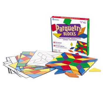 Parquetry Block Set 20 Cards, 32 Pieces By Learning Resources