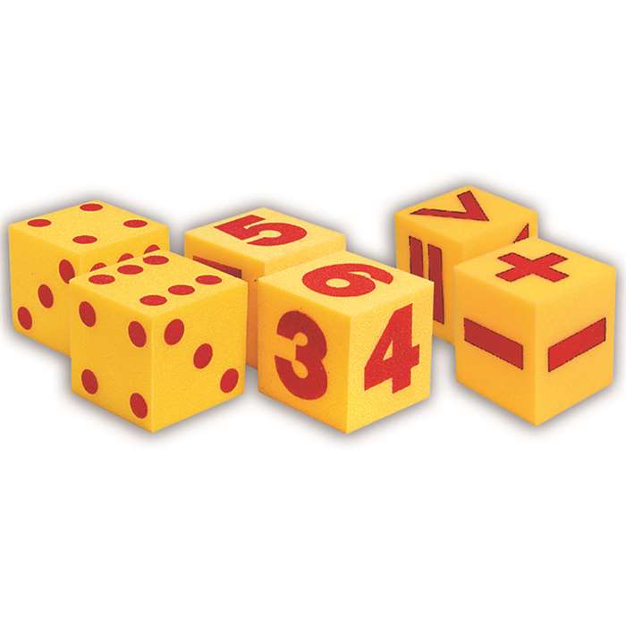 Giant Soft Cube Set 6/Pk 1 Each 2096 0411 0412 By Learning Resources