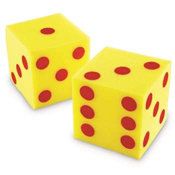 Giant Soft Cubes Dot 2/Pk 5 Square By Learning Resources