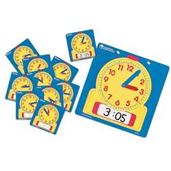 Write-On/Wipe-Off Clocks 10/Pk Student 4-1/2 Square By Learning Resources