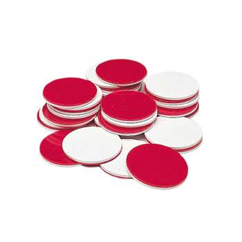 Red & White Counters 200/Pk Plastic Circle-Shaped By Learning Resources