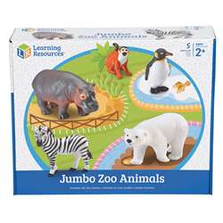 Jumbo Zoo Animals 5/Set By Learning Resources
