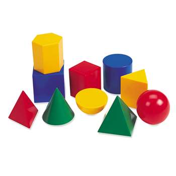 Large Geometric Shapes 10/Pk 3D By Learning Resources