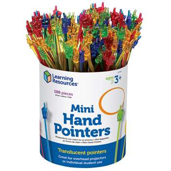 Mini Hand Pointers Set Of 100 By Learning Resources