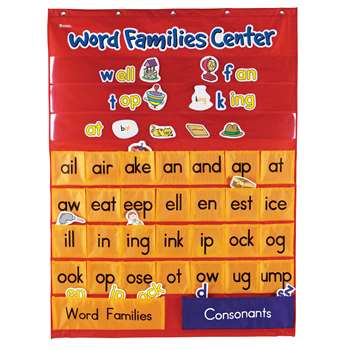 Word Families & Rhyming Center Pocket Chart By Learning Resources