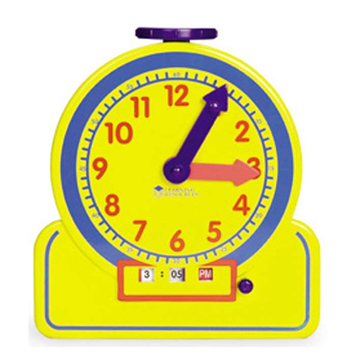 The Primary Time Teacher Junior 12 Hour Learning Clock By Learning Resources