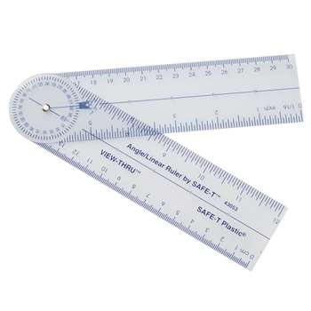 Safe-T Angle/Linear Ruler By Learning Resources