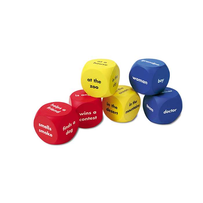 Soft Foam Story Starter Word Cubes By Learning Resources