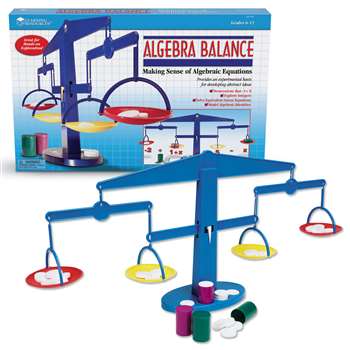 Four-Pan Algebra Balance 4-Pk 4 Plastic Pans Canisters Weights By Learning Resources