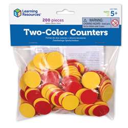 Two Color Counters Red And Yellow Set Of 200 By Learning Resources