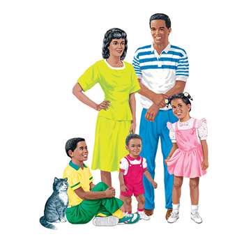 African-American Family Pre-Cut Flannelboard Set By Little Folks Visuals
