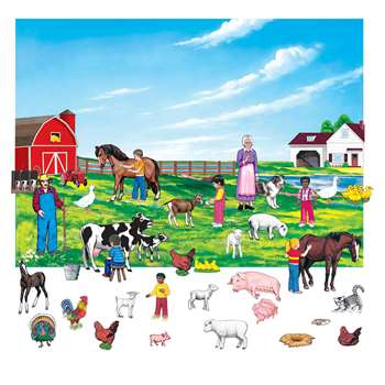 Farm Set 6In Figures With Unmounted Background By Little Folks Visuals