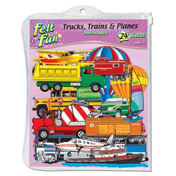 Trains Trucks & Planes Flannelboard By Little Folks Visuals