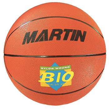 Basketball Official Orange Rubber Nylon Wound By Dick Martin Sports