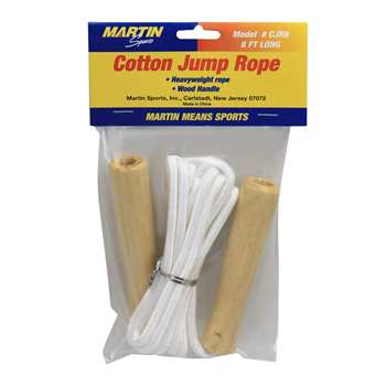 Jump Rope Cotton 8Wood Handle By Dick Martin Sports