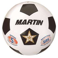 Soccer Ball White Size 5 Rubber Nylon Wound By Dick Martin Sports