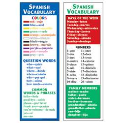 Spanish Vocabulary Smart Bookmarks By Mcdonald Publishing
