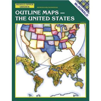 Outline Maps The Us Gr 6-9 By Mcdonald Publishing