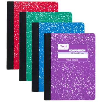 Composition Book Fashion Colors Assorted By Mead Products